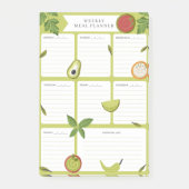 Weekmaaltijd planner food grocery shopping post-it® notes (Voorkant)