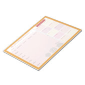 Weekmatige zomerplanner notitieblok (Schuin)