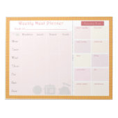 Weekmatige zomerplanner notitieblok (Voorkant)