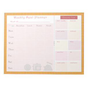 Weekmatige zomerplanner notitieblok