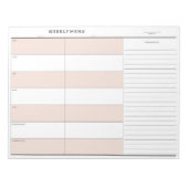Weekmenuplanner Notitieblok (Voorkant)