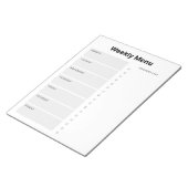 Weekmenuplanner Notitieblok (Schuin)