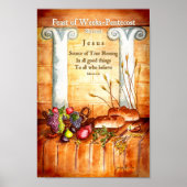 Weekperiode - Inspirerend Pentecost Shavuot Poster (Voorkant)