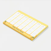 Weekplank anananasstijl post-it® notes (Schuin)