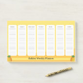 Weekplank anananasstijl post-it® notes (Op bureau)