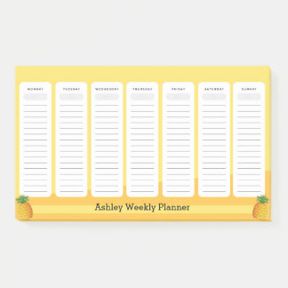 Weekplank anananasstijl post-it® notes