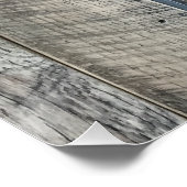 Weekplanken Achtergrondstructuur Perfect Poster (Hoek)