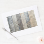 Weekplanken Achtergrondstructuur Rechthoekige Sticker (Envelop)
