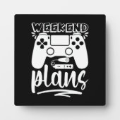 Weekplannen, grappige games, videospel, gamer fotoplaat (Voorkant)