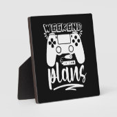 Weekplannen, grappige games, videospel, gamer fotoplaat (Voorkant)