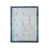 Weekplanner - Achtergrond Van Gogh Notitieblok (Linkerzijde)