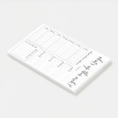 Weekplanner Agenda Post-IT Notities Post-it® Notes (Schuin)