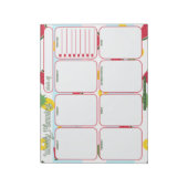 weekplanner | ananas watermeloen patroon notitieblok (Linkerzijde)