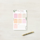 Weekplanner en organisator post-it® notes (Op bureau)