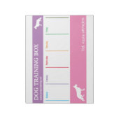 Weekplanner Herdershond Notitieblok (Linkerzijde)