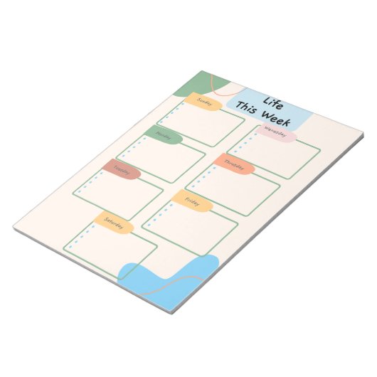 Weekplanner Notitieblok (Schuin)