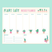Weekplanner Notitieblok voor Plantenliefhebbers