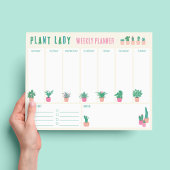 Weekplanner Notitieblok voor Plantenliefhebbers