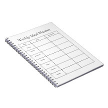Weekplanner notitieboek voor maaltijden