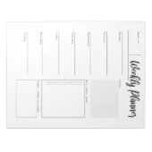 Weekplanner, om te doen, organisator notitieblok (Voorkant)