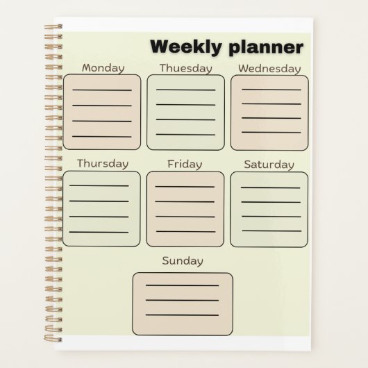 weekplanner planner (Voorkant)