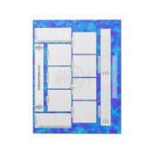 weekplanner polariseren met maandelijkse doelstell notitieblok (Linkerzijde)