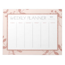WeekPlanner Roos Gold