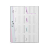 weekplanner & to-do list Notitieblok (Linkerzijde)