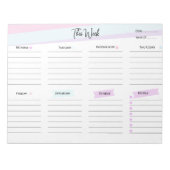  weekplanner & to-do list Notitieblok (Voorkant)