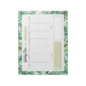 Weekplanner - Tropische bladeren Notitieblok (Linkerzijde)