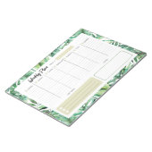 Weekplanner - Tropische bladeren Notitieblok (Schuin)