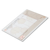Weekplanner voor koffieliefhebbers notitieblok (Schuin)