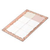 Weekplanner week in één oogopslag Floral Notitiebl Notitieblok (Schuin)