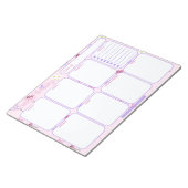 weekplanner | Wildflowers & Bows Patroon Notitieblok (Schuin)