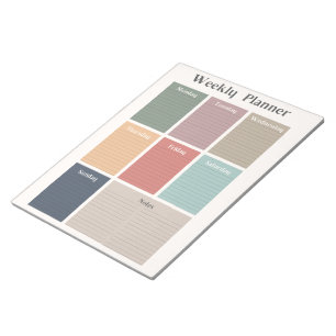 Weekplanner, zondagsstart notitieblok