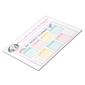 weekplannerpapier notitieblok (Schuin)