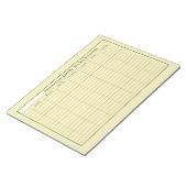 Weekplanning Geel Notitieblok (Schuin)