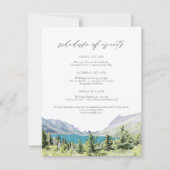 Weekplanning nationaal park waterverf Glacier Kaart (Voorkant)