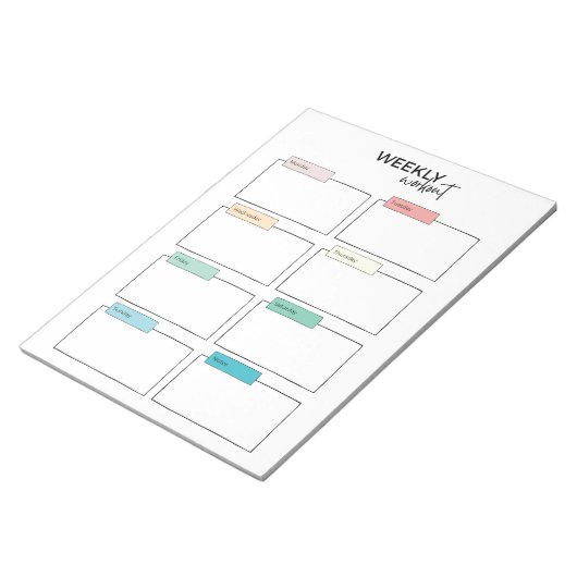 Weekplanning Notitieblok (Schuin)