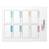 Weekplanning Notitieblok (Voorkant)