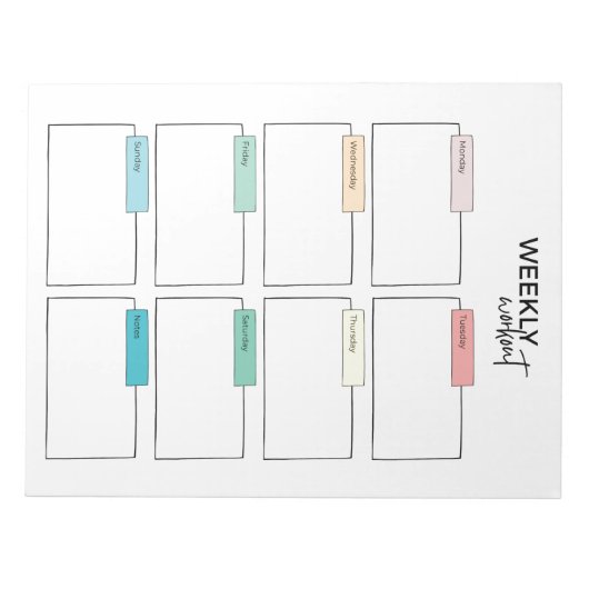 Weekplanning Notitieblok (Voorkant)
