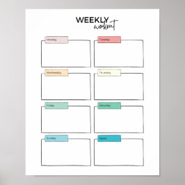 Weekplanning Poster