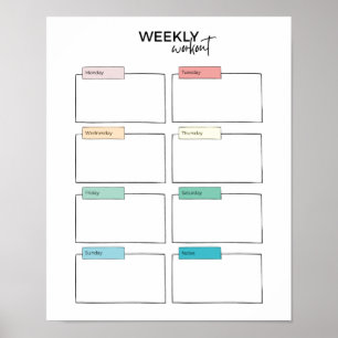 Weekplanning Poster