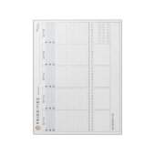 Weekprioriteiten Planner Notitieblok (Linkerzijde)