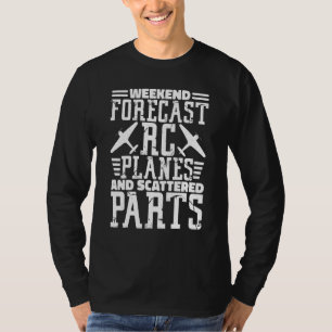 Weekprognose RC-vliegtuigen en gestrooide delen lu T-shirt
