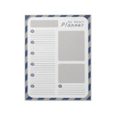 Weekprojectplanner - Blauw en grijs Notitieblok (Linkerzijde)