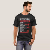Weekschema ouderdomspensioen pap retirebt t-shirt (Voorkant volledig)