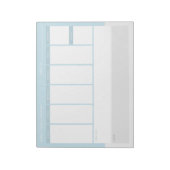 Weekschema van de familie notitieblok (Linkerzijde)