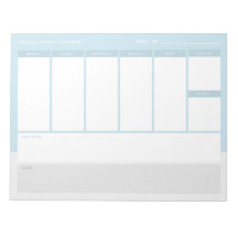 Weekschema van de familie