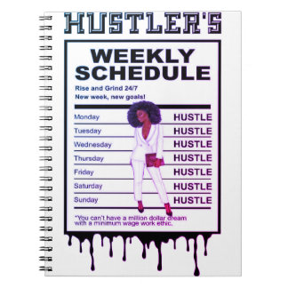 Weekschema van Hustler Notitieboek